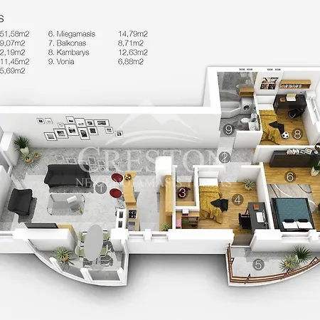 Appartement Luxury 1 Vilnius